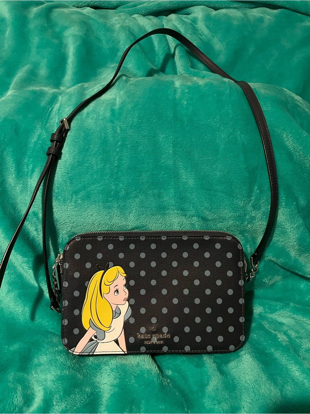 Kate Spade Polka Dot Alice in Wonderland Crossbody Bag